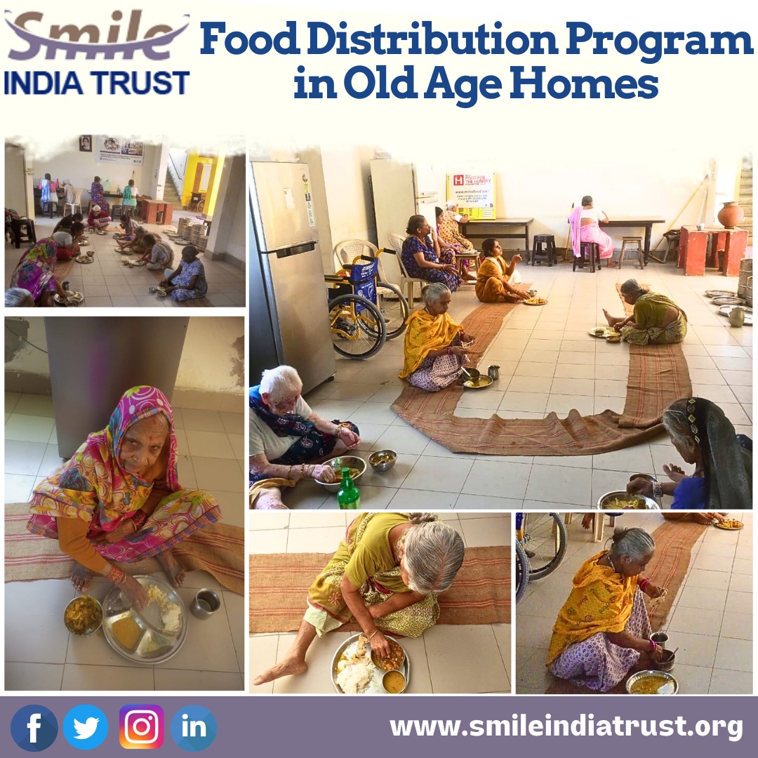 Smile India Trust NGO s Food Distribution Program In Old Age Homes